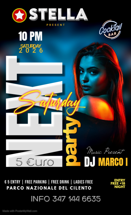 5 €uro con consumazione inclusa alcolica Karaoke - play list a richiesta Musica: Revaival 60/70/80 Dance anni 90 Latina Tecno House Reggaeton
